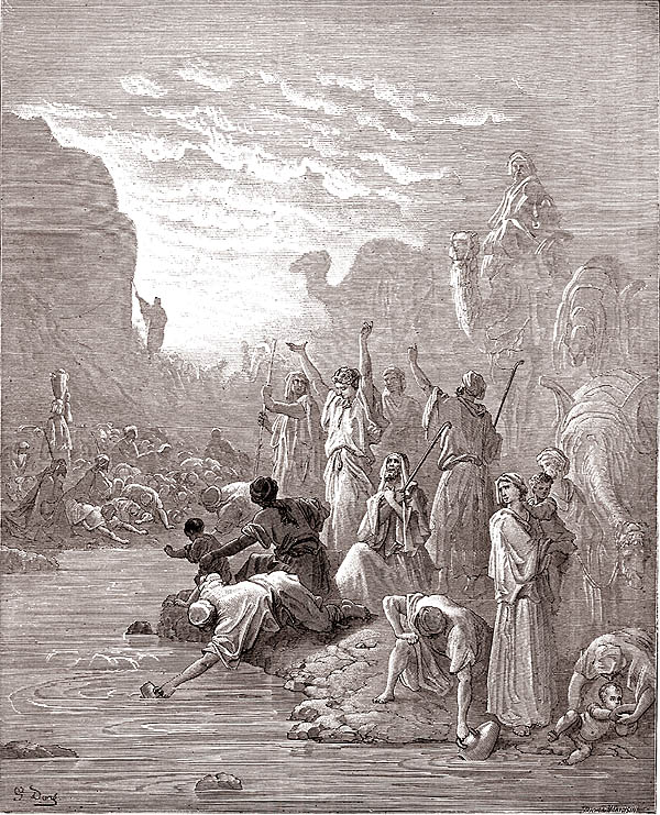 MOSE FA USCIRE ACQUA DALLA ROCCIA esodo 17,5-6